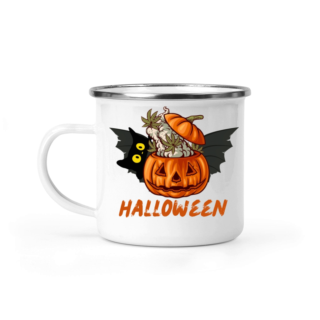 halloween GHOST HAPPY HALLOEEN Camping Mug