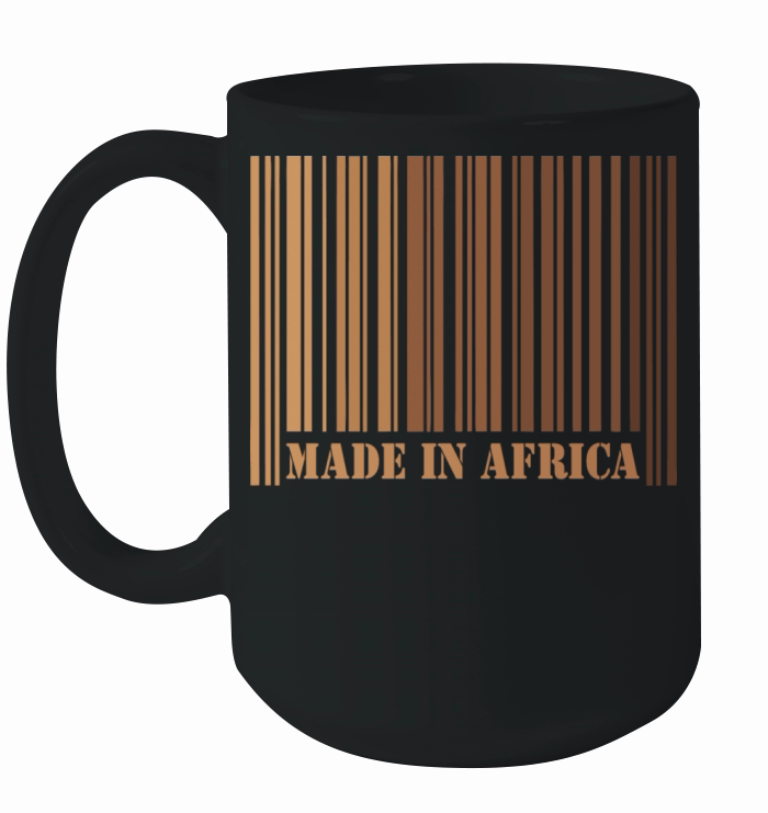 Melanin Barcode Made in Africa Apparel Ceramic Mug