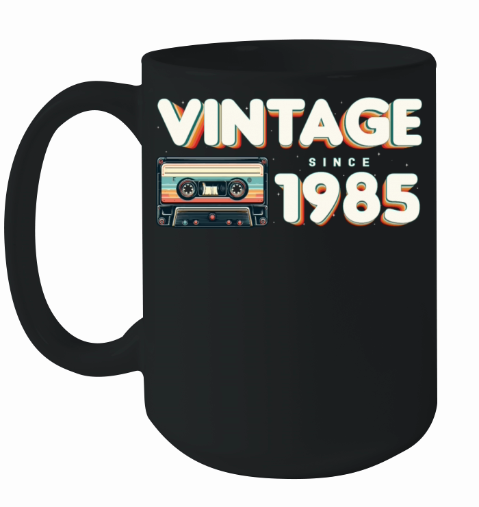 Retro Vintage 1985 Nostalgic Birthday Men Women Ceramic Mug