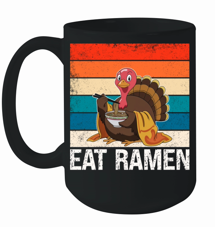 Turkey Eat Ramen Vintage Ceramic Mug