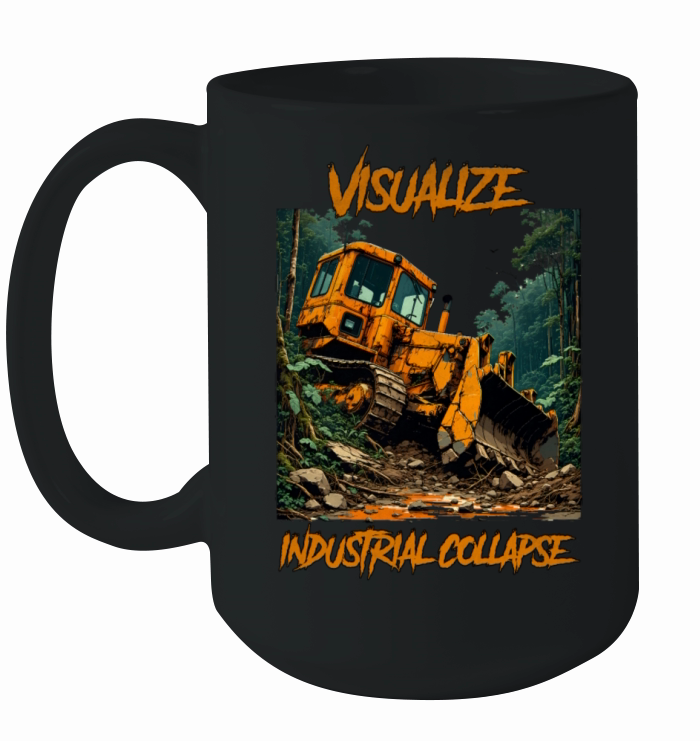Visualize industrial collapse vintage Ceramic Mug
