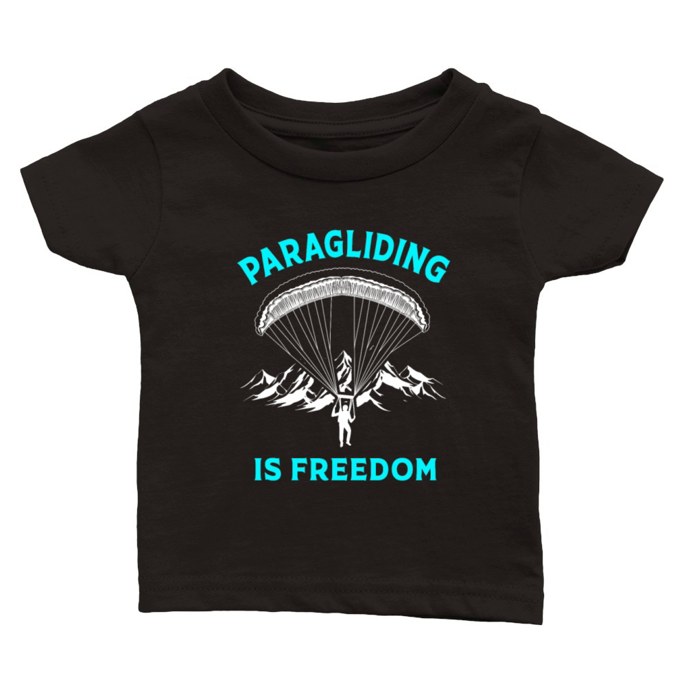 Paragliding Is Freedom Vintage Paraglider Classic Baby Crewneck T-shirt