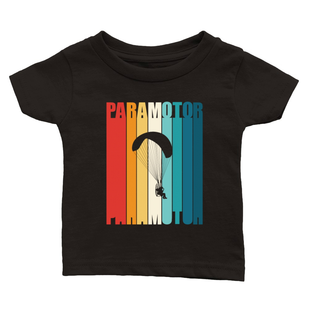 Retro Vintage Paramotoring Lover Paramotor Classic Baby Crewneck T-shirt
