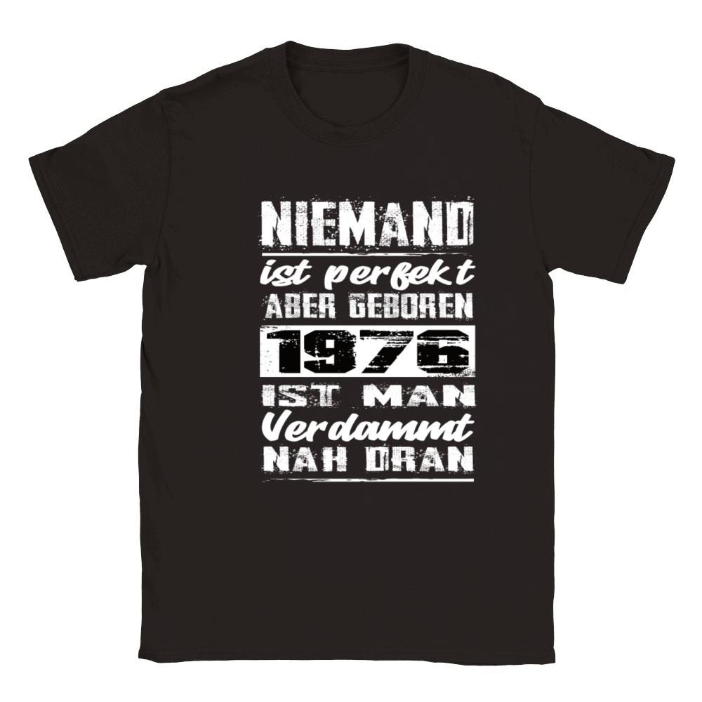 Nobody Is Perfect But Born 1976 Birthday Classic Kids Crewneck T-shirt