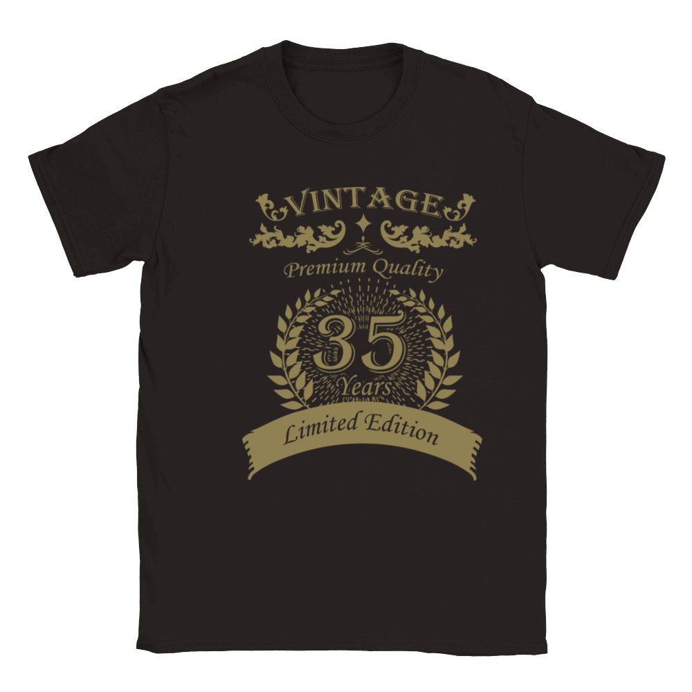 Vintage 35th Birthday Edition Classic Kids Crewneck T-shirt