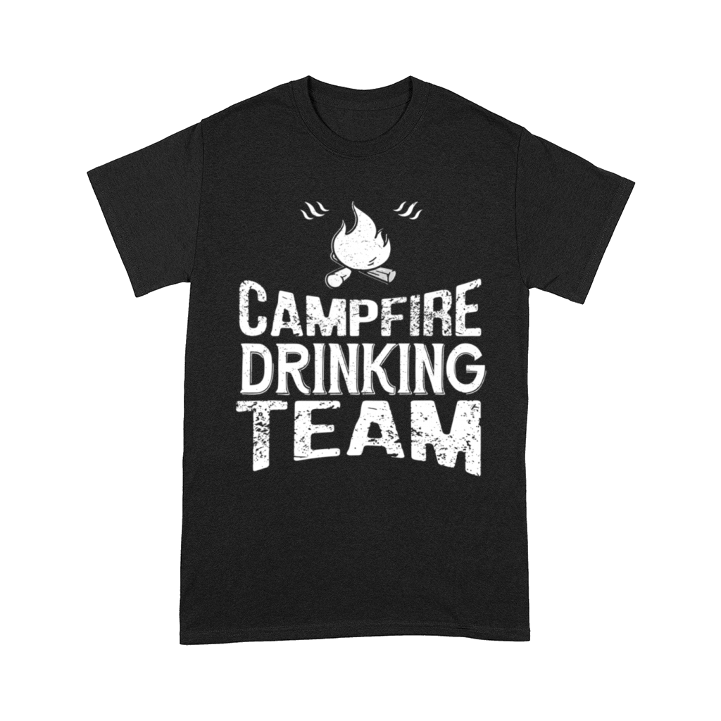 Campfire Drinking Team Funny Camping Lover Comfort T-shirt