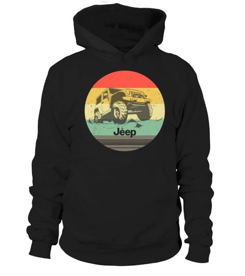 Off Road Retro Vintage Style 4x4 Car Hoodie Unisex