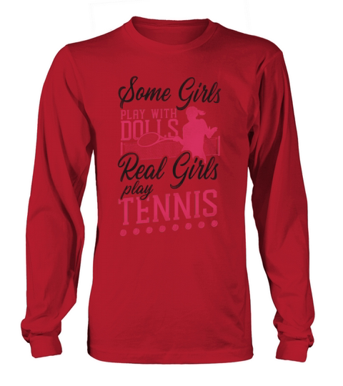 Funny Tennis Player Racket Girl Long sleeved Unisex