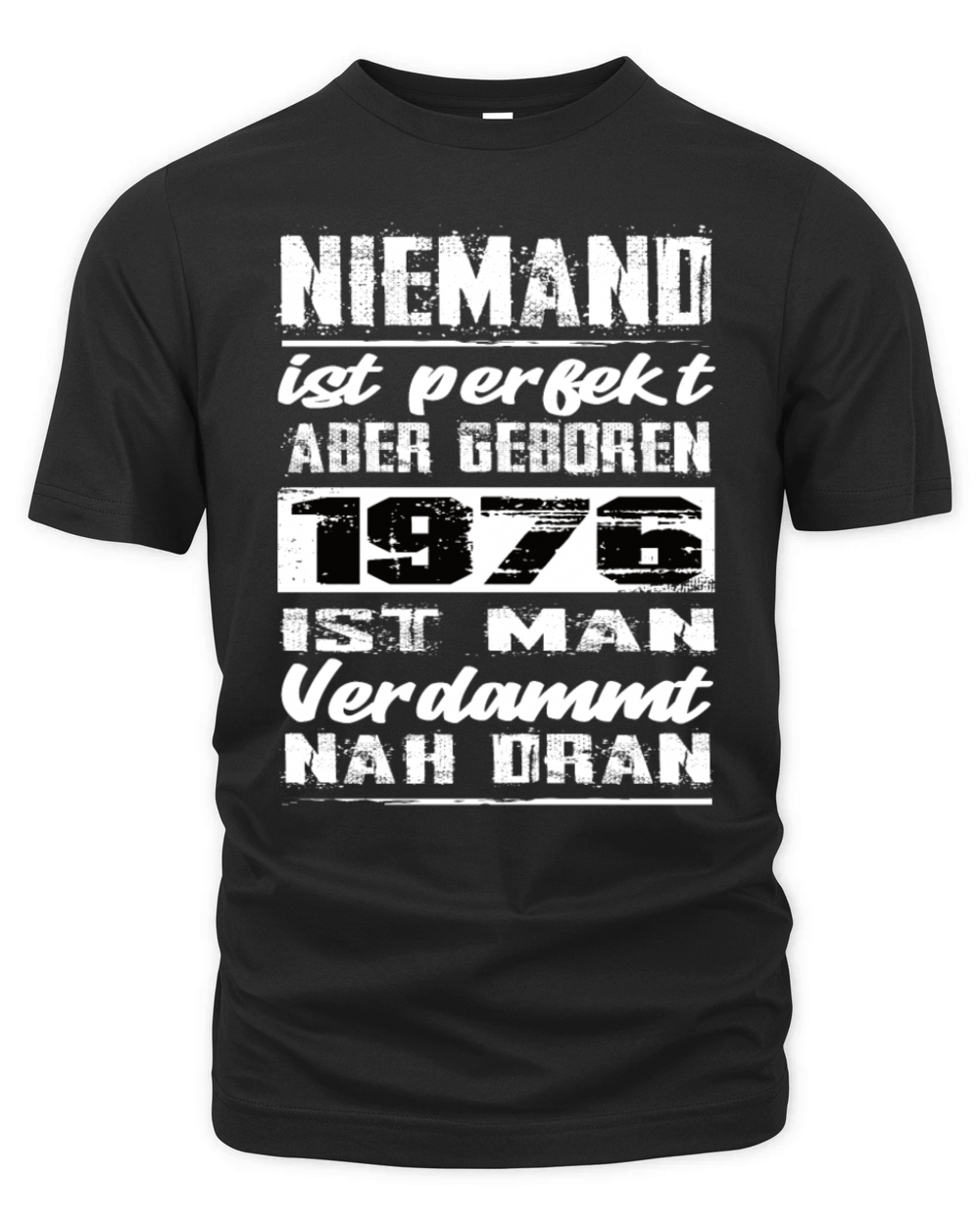 Nobody Is Perfect But Born 1976 Birthday Organic Unisex T-shirt