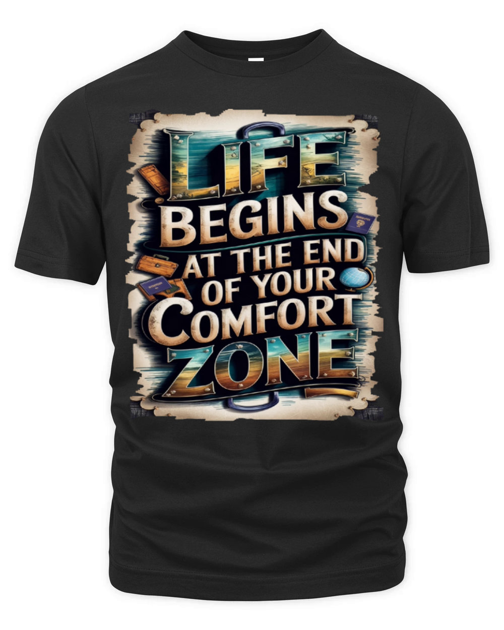 Travel Quote to get inspired N22 Organic Unisex T-shirt