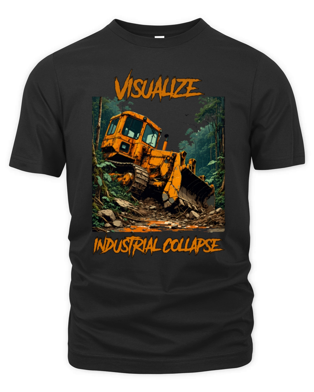 Visualize industrial collapse vintage Organic Unisex T-shirt