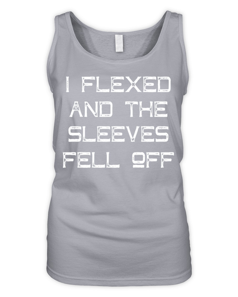 I Flexed and The Sleeves Fell Off Funny Gym Design Organic Women's Tank Top