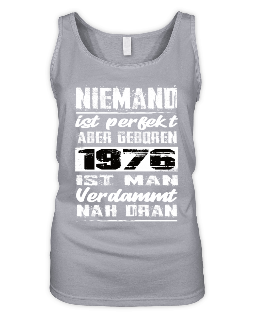 Nobody Is Perfect But Born 1976 Birthday Organic Women's Tank Top