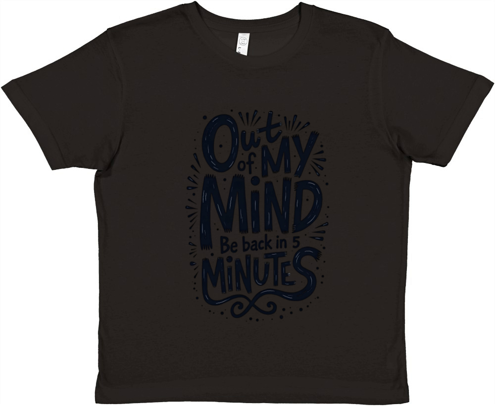 Out of My Mind be back in 5 minute Premium Kids Crewneck T-shirt