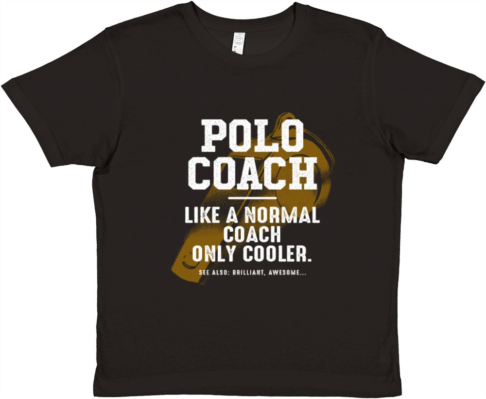 Polo Coach Like a Normal Coach Team Sports Funny Premium Kids Crewneck T-shirt