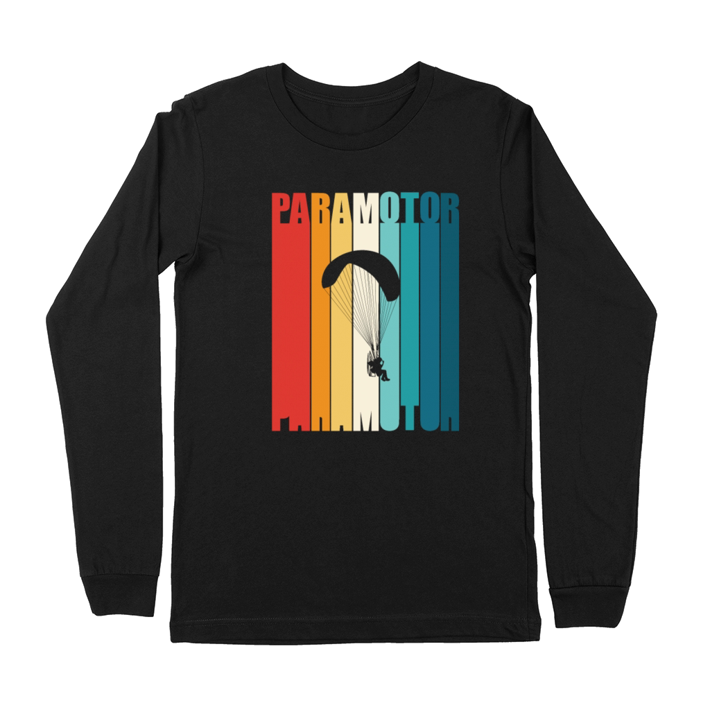 Retro Vintage Paramotoring Lover Paramotor Premium Long Sleeve