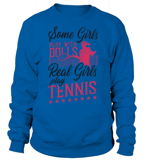 Funny Tennis Player Racket Girl Sweatshirt Unisex