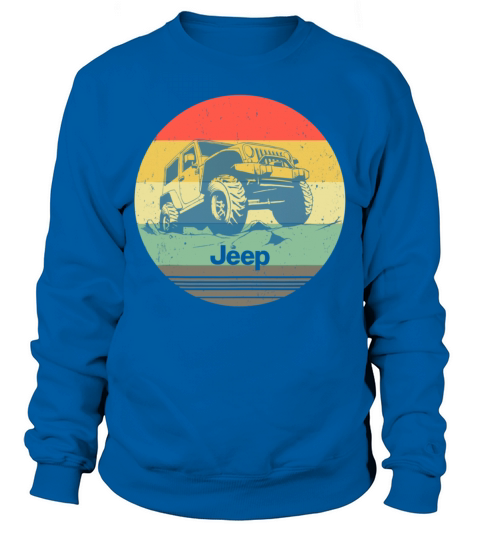 Off Road Retro Vintage Style 4x4 Car Sweatshirt Unisex