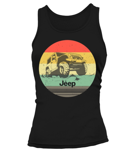Off Road Retro Vintage Style 4x4 Car Tank top Woman