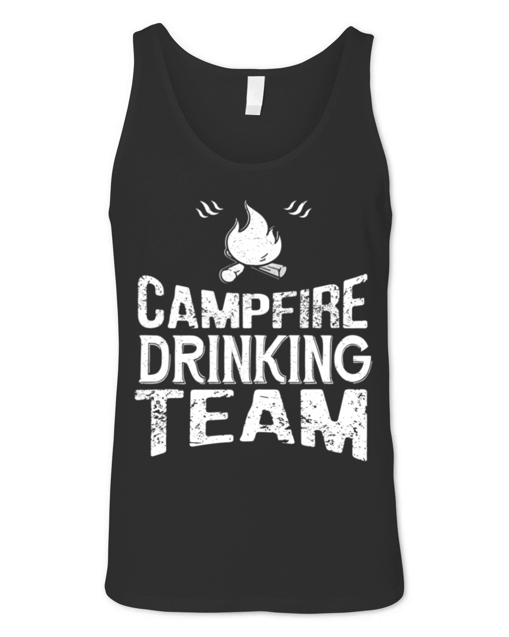 Campfire Drinking Team Funny Camping Lover Unisex Jersey Tank