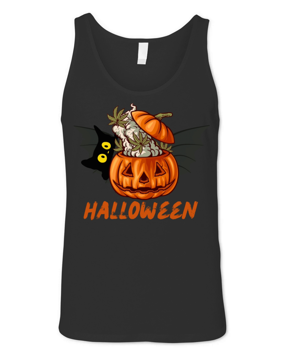halloween GHOST HAPPY HALLOEEN Unisex Jersey Tank