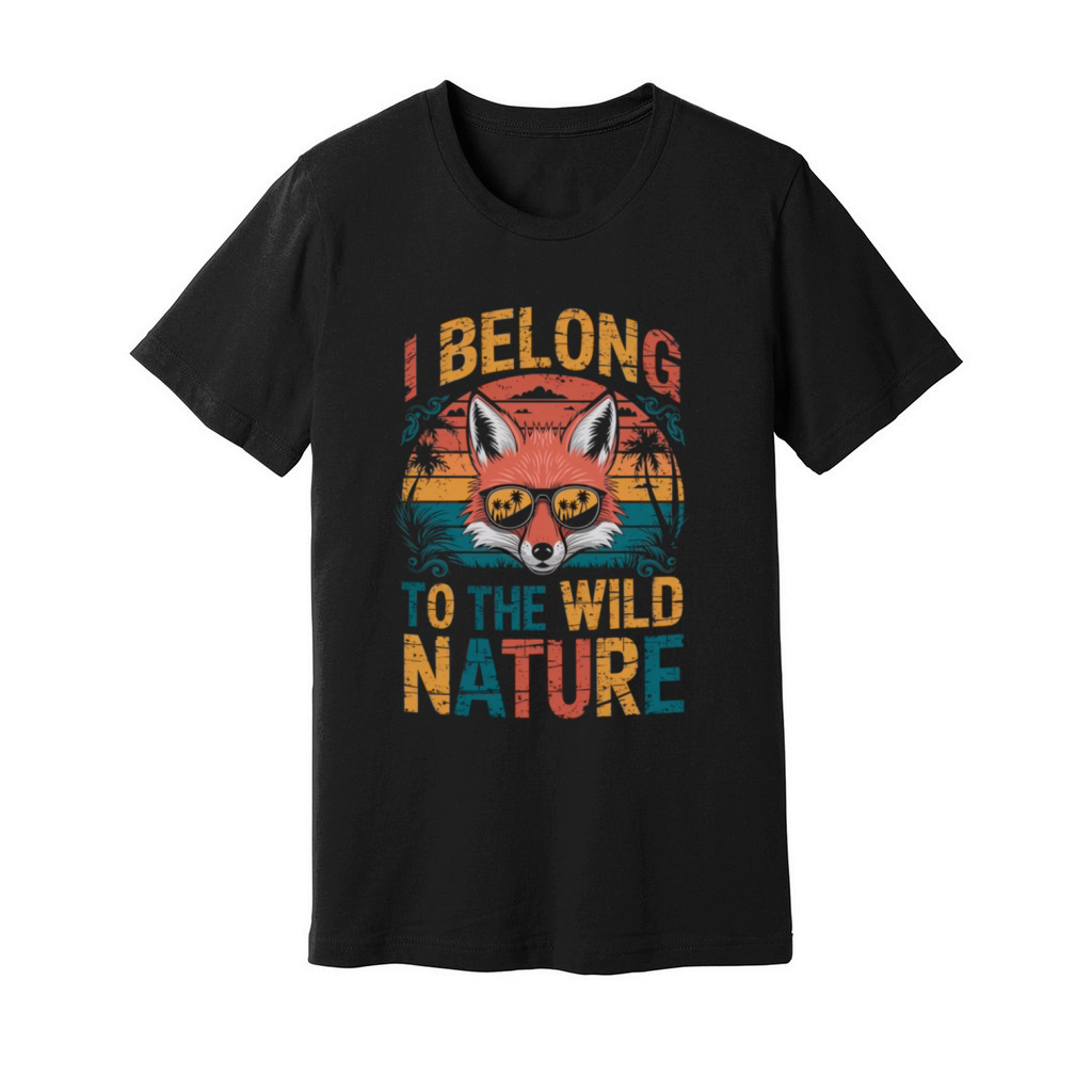 I Belong To The Wild Nature Red Fox Unisex Jersey Tee