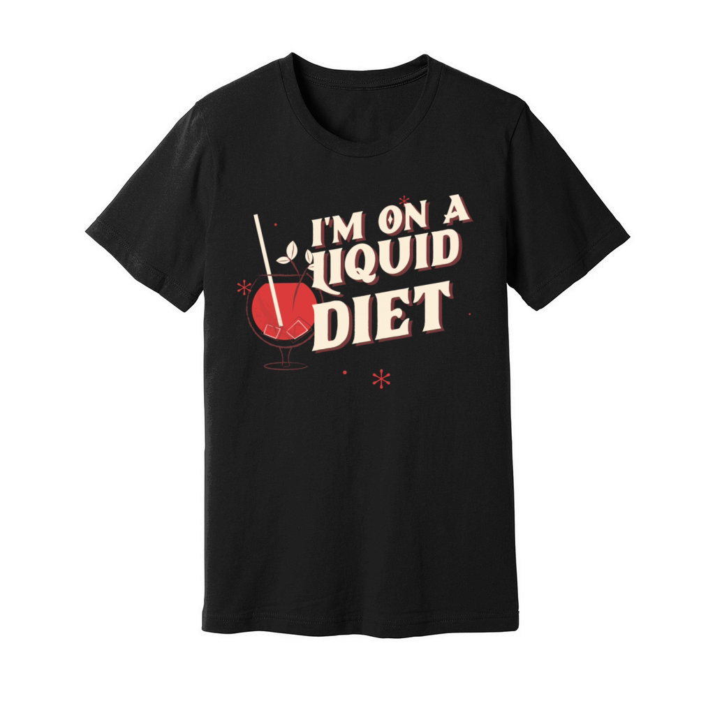 IM ON A LIQUID DIET Unisex Jersey Tee