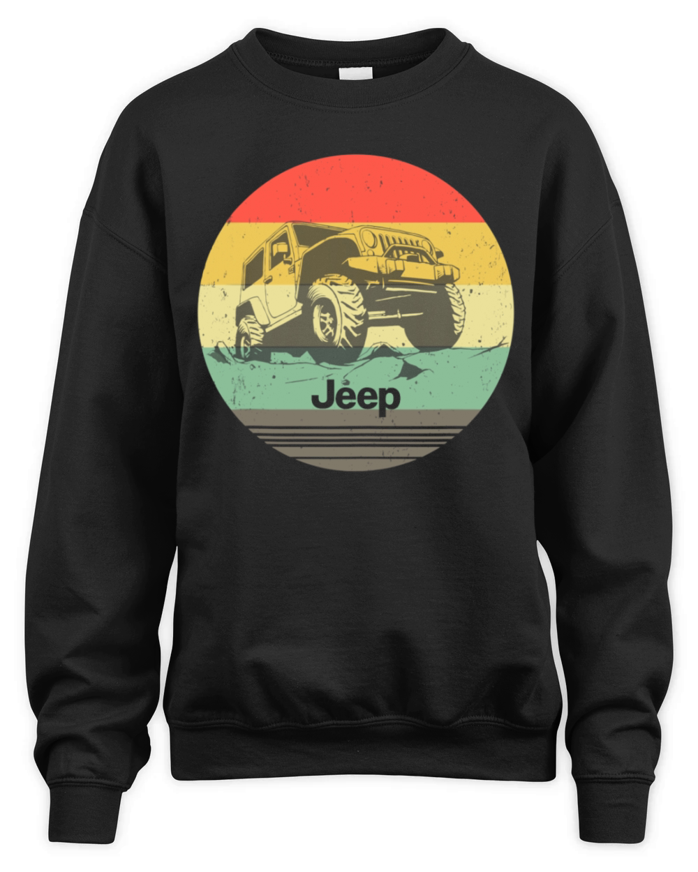 Off Road Retro Vintage Style 4x4 Car Unisex Premium Crewneck Sweatshirt