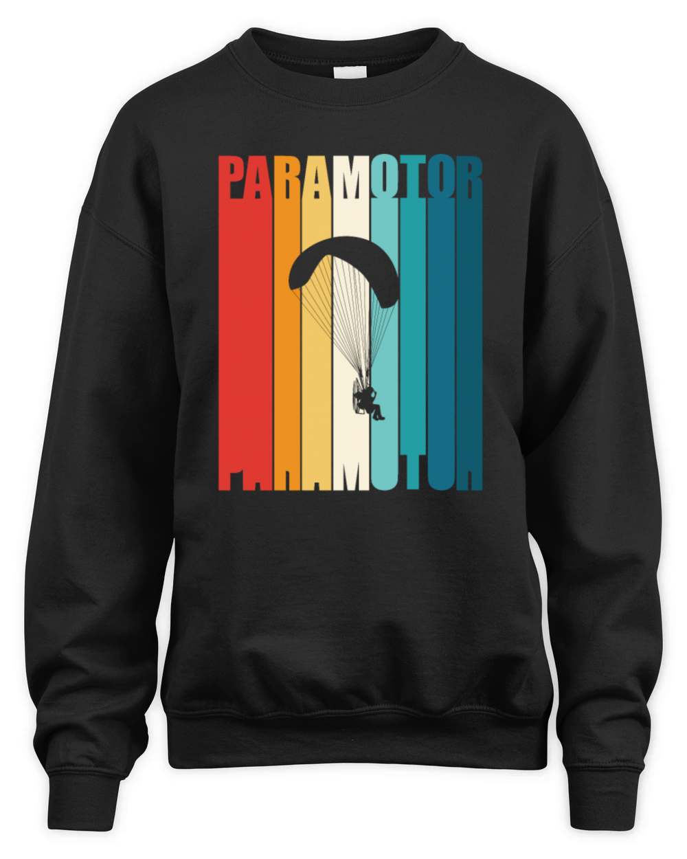 Retro Vintage Paramotoring Lover Paramotor Unisex Premium Crewneck Sweatshirt