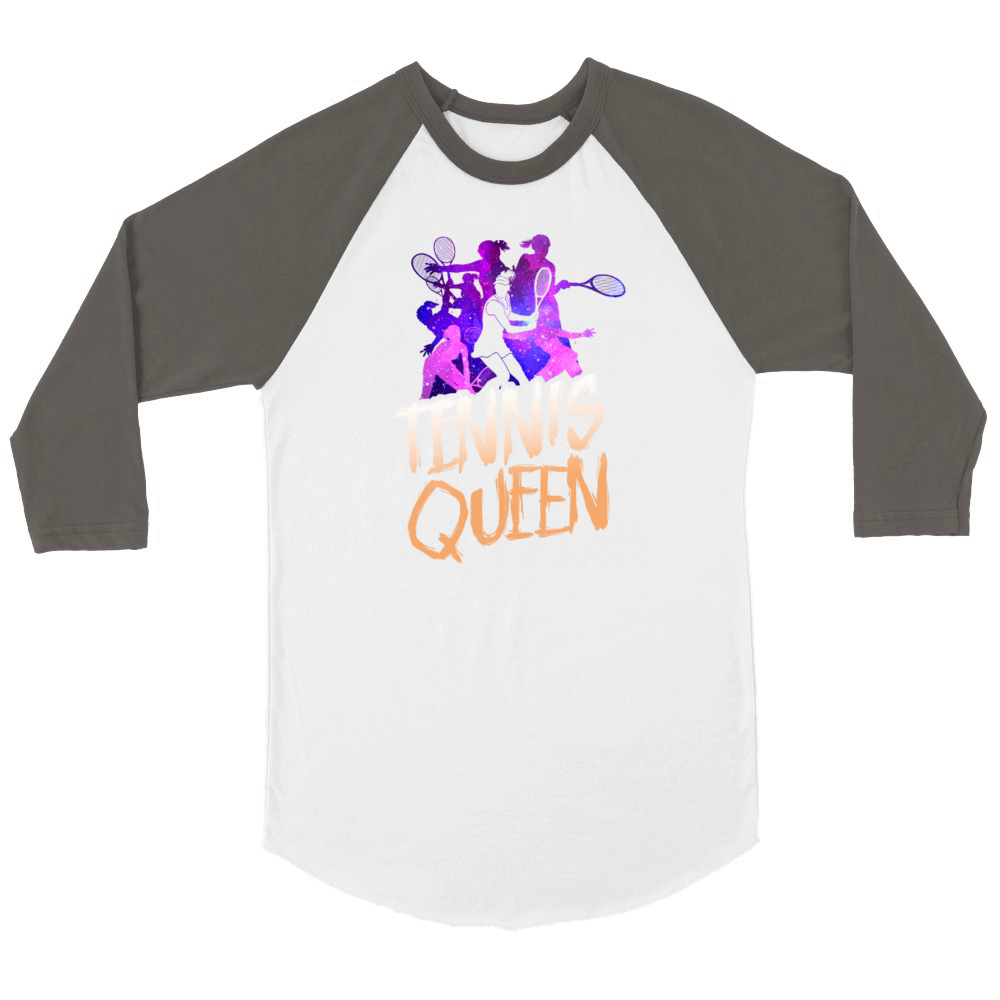 Funny Tennis Player Racket Tennis Unisex ¾ sleeve Raglan T-shirt