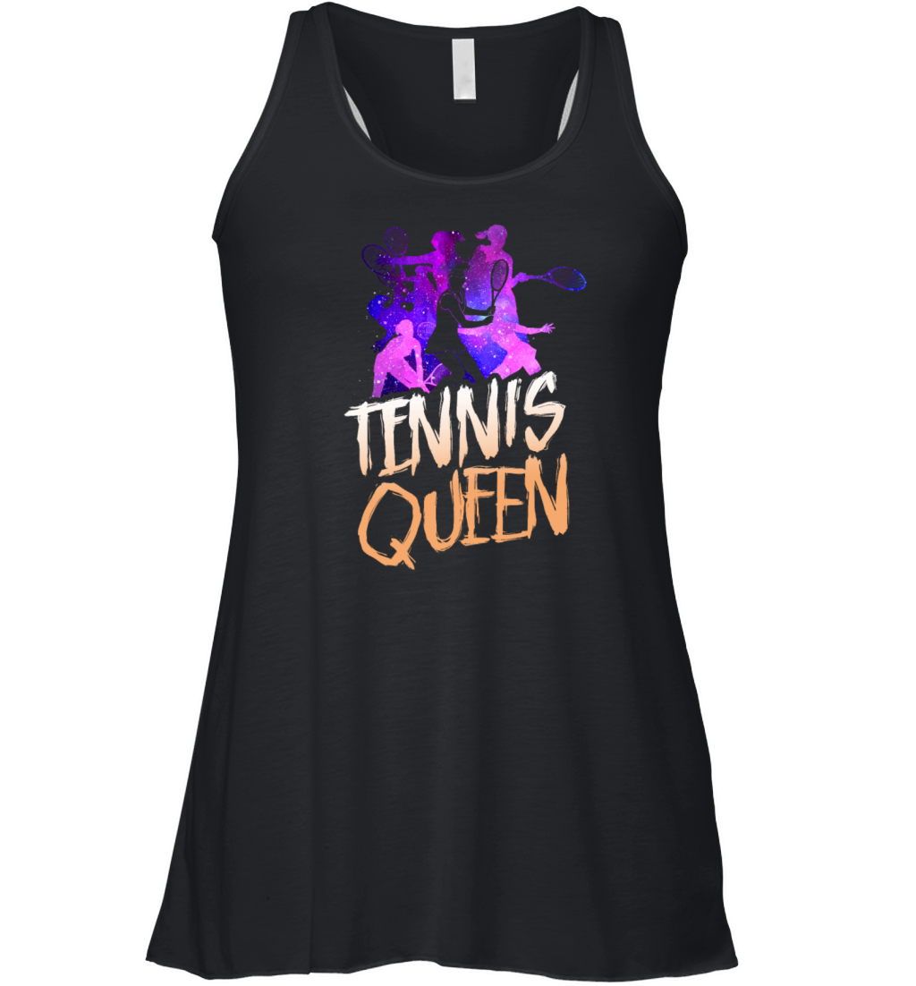 Funny Tennis Player Racket Tennis Women's Flowy Tank Top