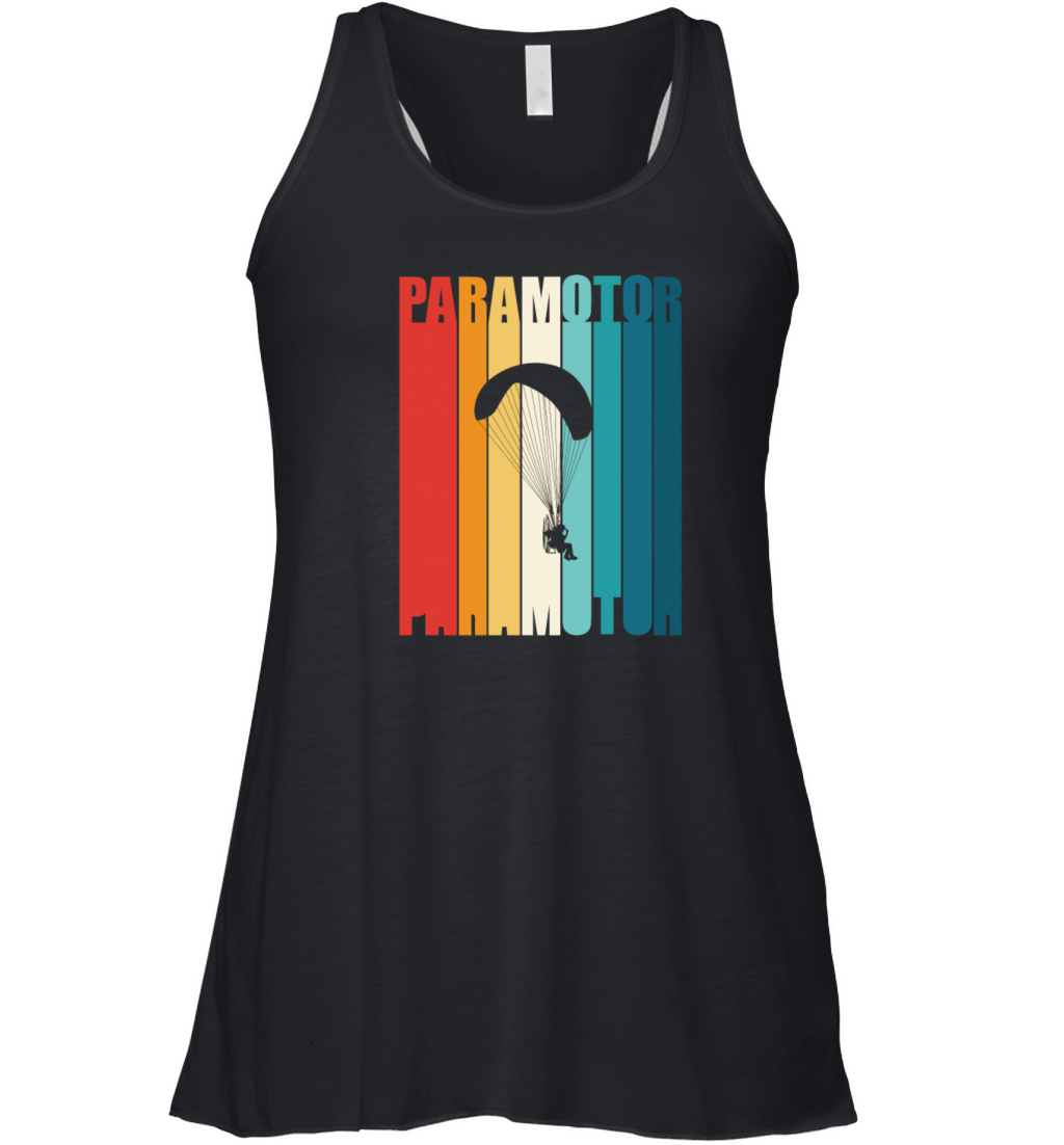Retro Vintage Paramotoring Lover Paramotor Women's Flowy Tank Top