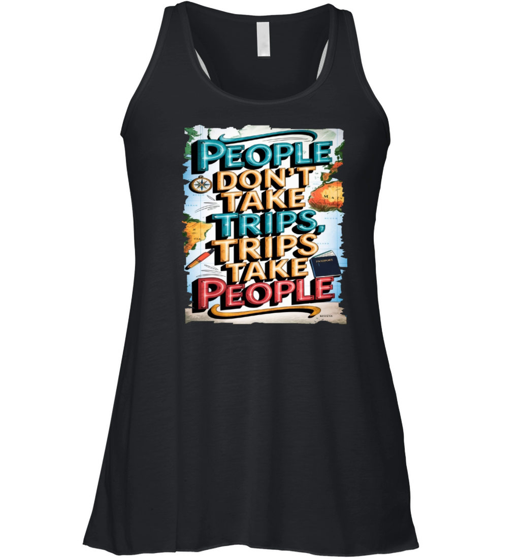 Travel Quote to get inspired N12 Women's Flowy Tank Top