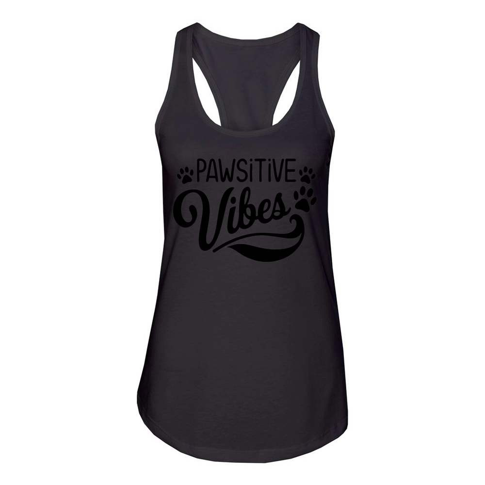 Pawsitive Vibes Women's Racerback Tank