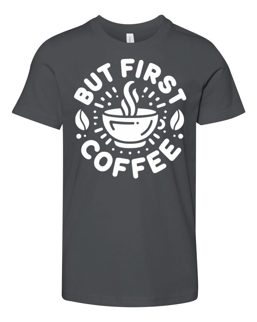 But First Coffee Youth Unisex Jersey Tee