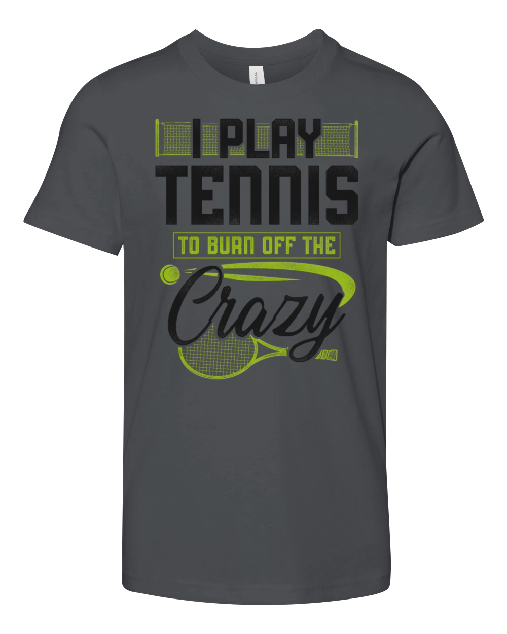 Funny Tennis Player Racket I Play Youth Unisex Jersey Tee