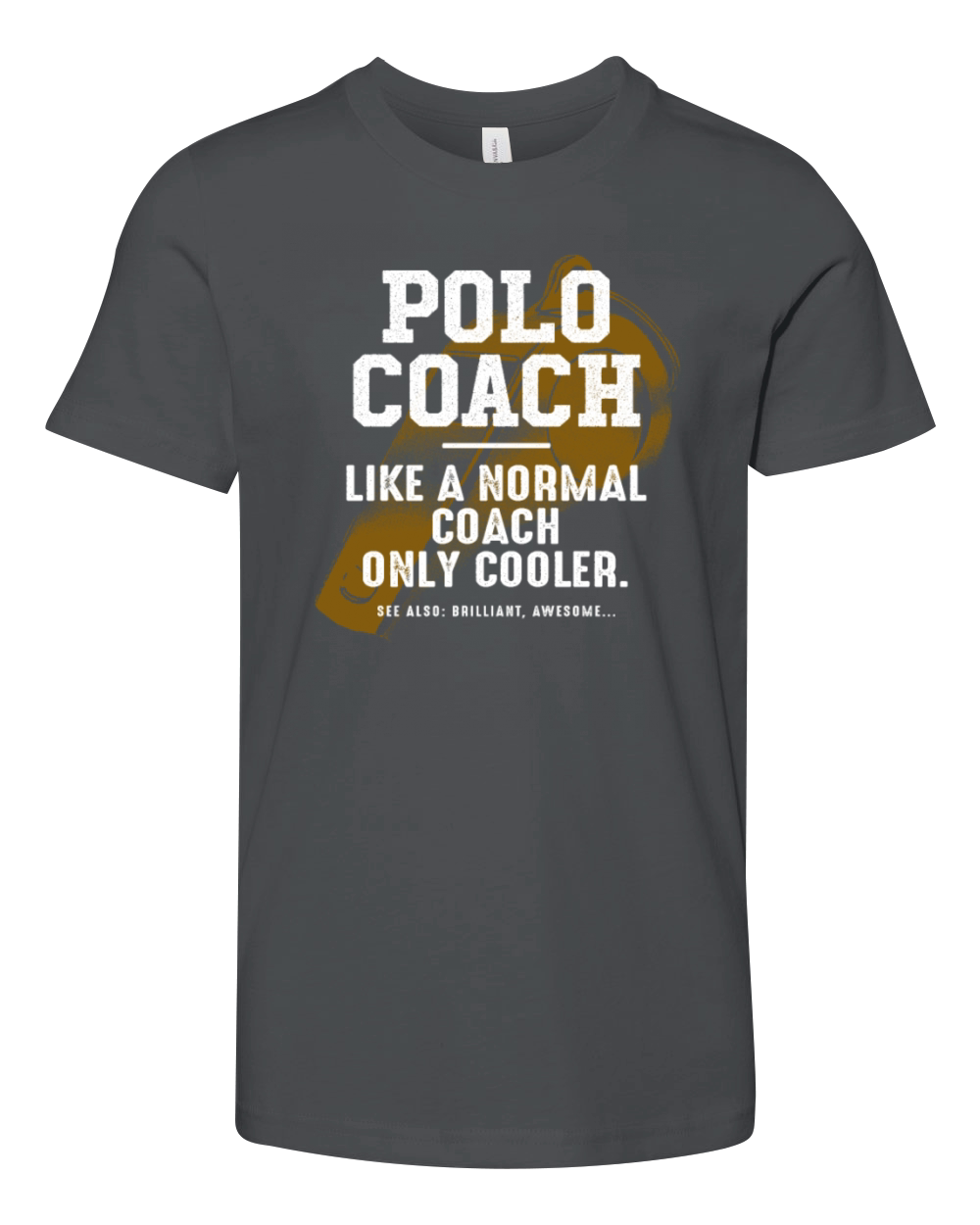 Polo Coach Like a Normal Coach Team Sports Funny Youth Unisex Jersey Tee