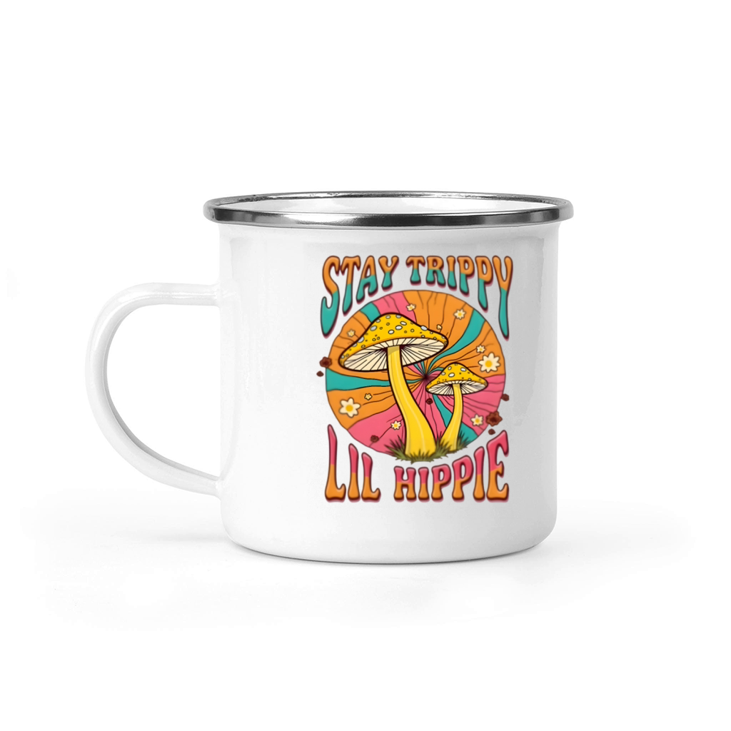 Retro Shrooms for a Free Spirit Camping Mug