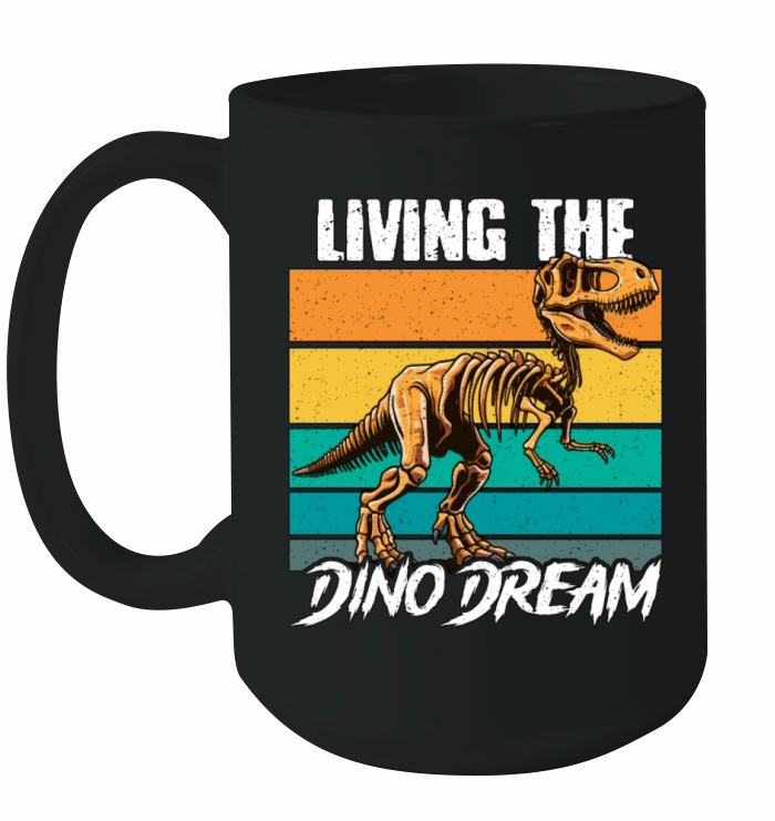 Paleontology Living The Dino Dream Fossil Hunting Ceramic Mug