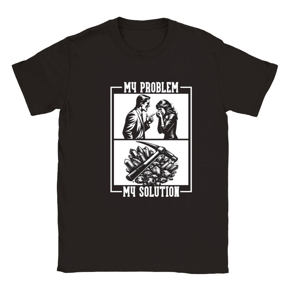 Geologist My Problem My Pictogram Mom Dad Geology Classic Kids Crewneck T-shirt