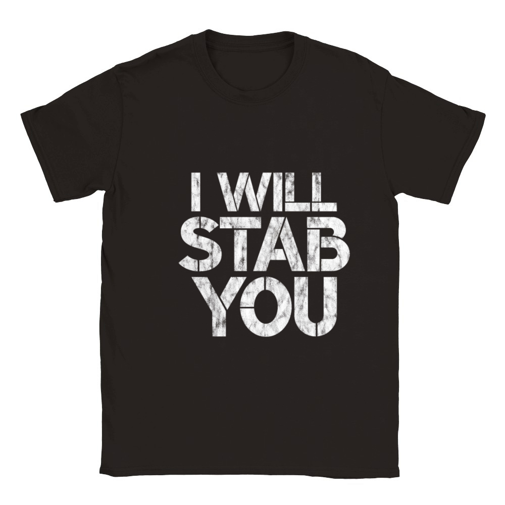 I Will Stab You 3 Classic Kids Crewneck T-shirt
