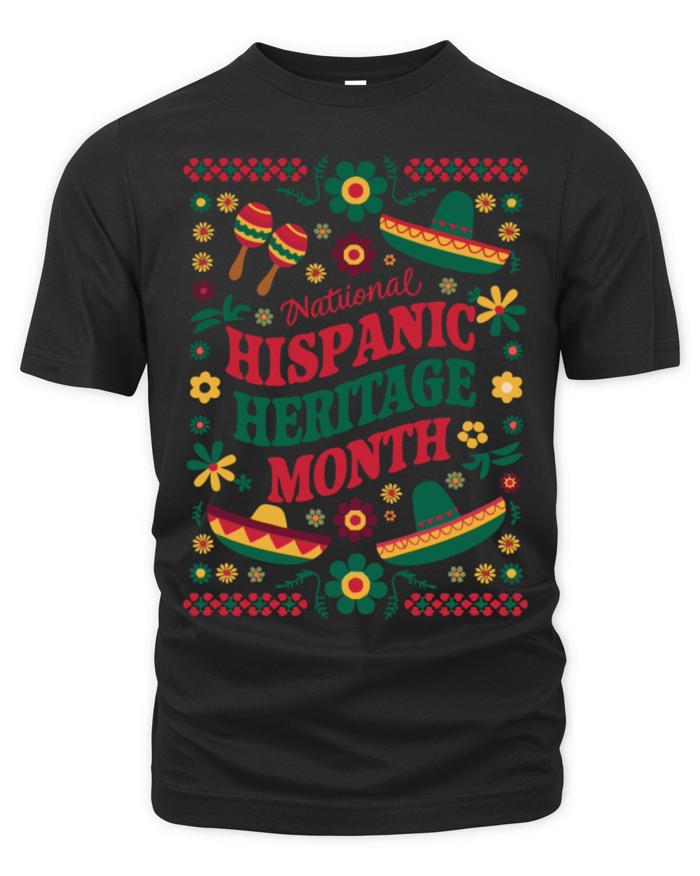 Celebrate National Hispanic Heritage Month Organic Unisex T-shirt