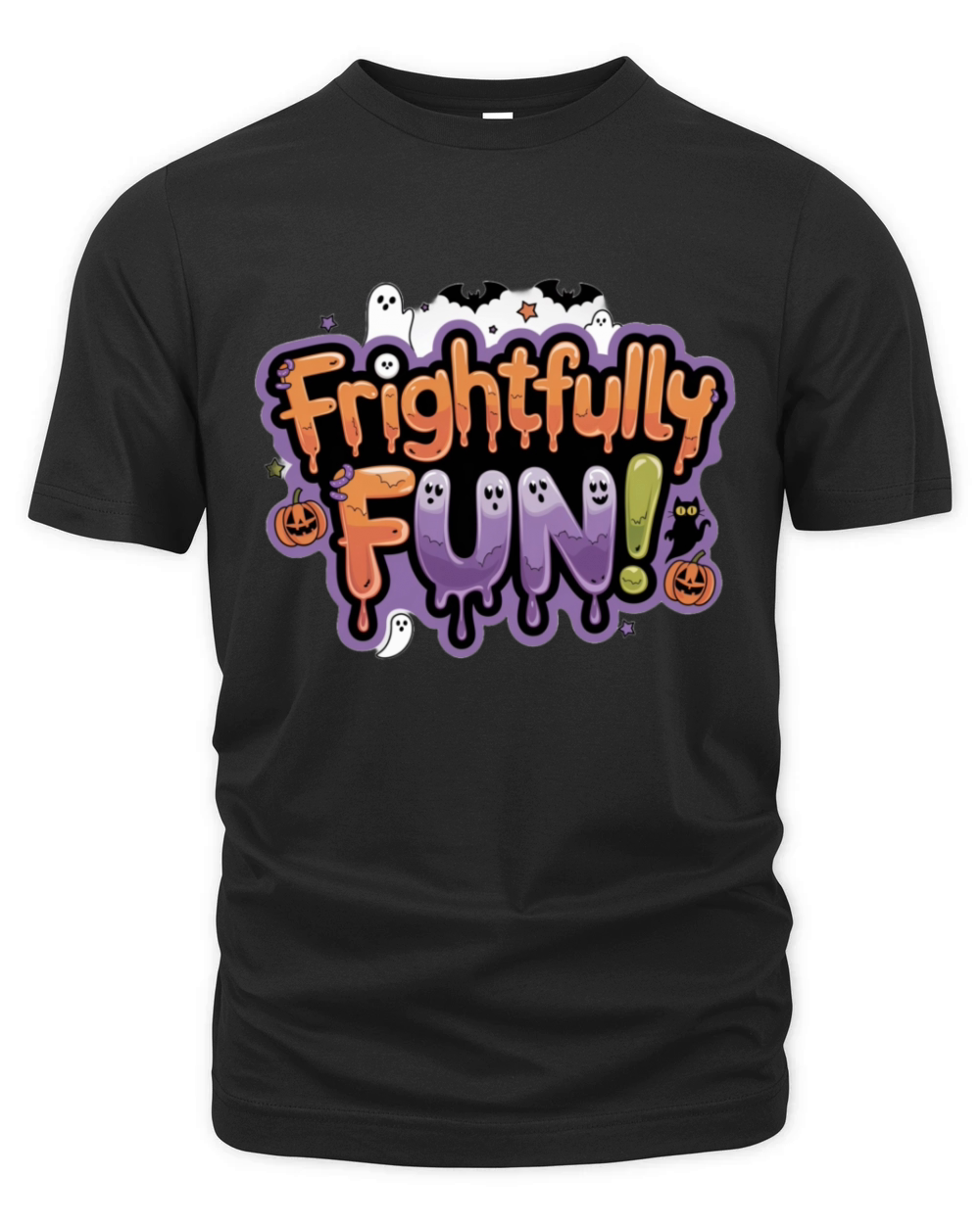 frightfully fun halloween design Organic Unisex T-shirt