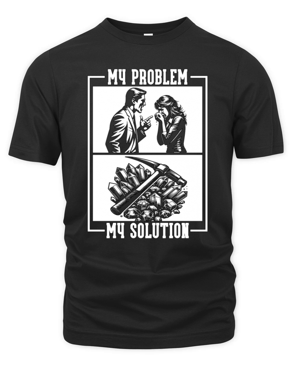 Geologist My Problem My Pictogram Mom Dad Geology Organic Unisex T-shirt