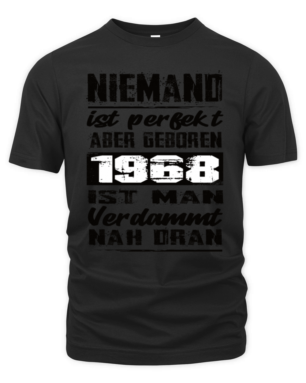 Nobody Is Perfect But Born 1968 Birthday Organic Unisex T-shirt