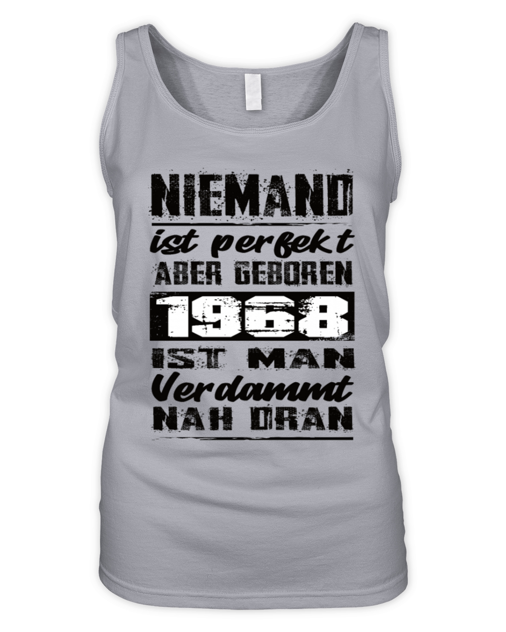 Nobody Is Perfect But Born 1968 Birthday Organic Women's Tank Top