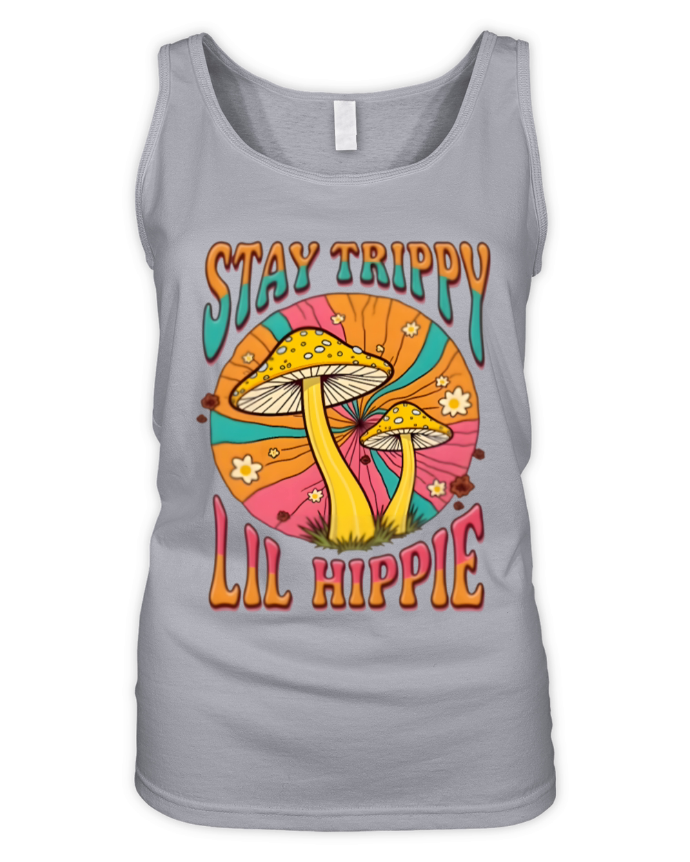 Retro Shrooms for a Free Spirit Organic Women's Tank Top