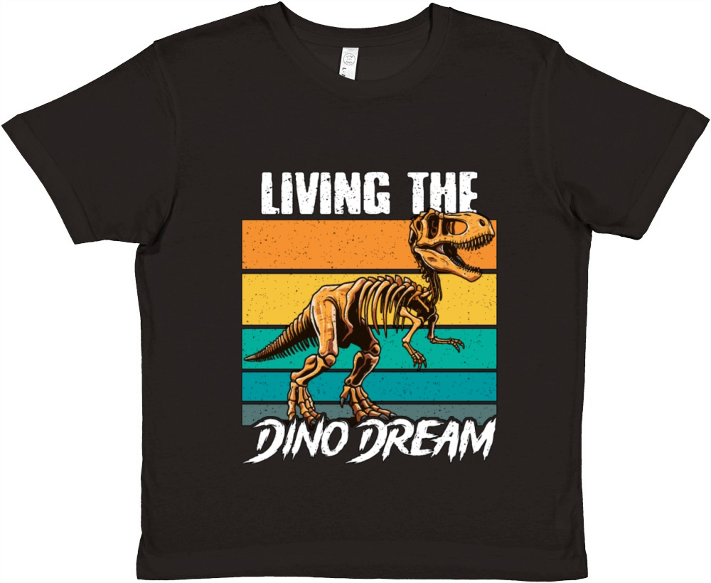 Paleontology Living The Dino Dream Fossil Hunting Premium Kids Crewneck T-shirt