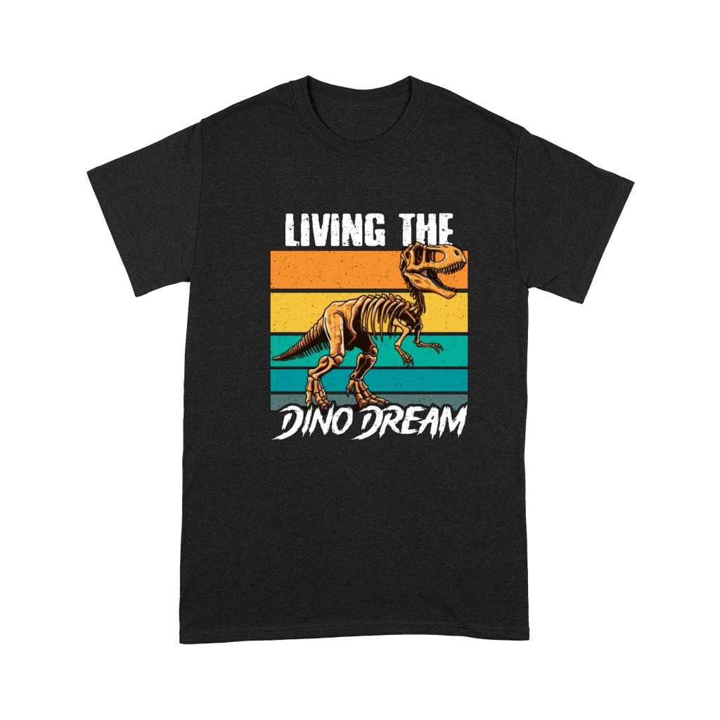 Paleontology Living The Dino Dream Fossil Hunting Premium T-shirt