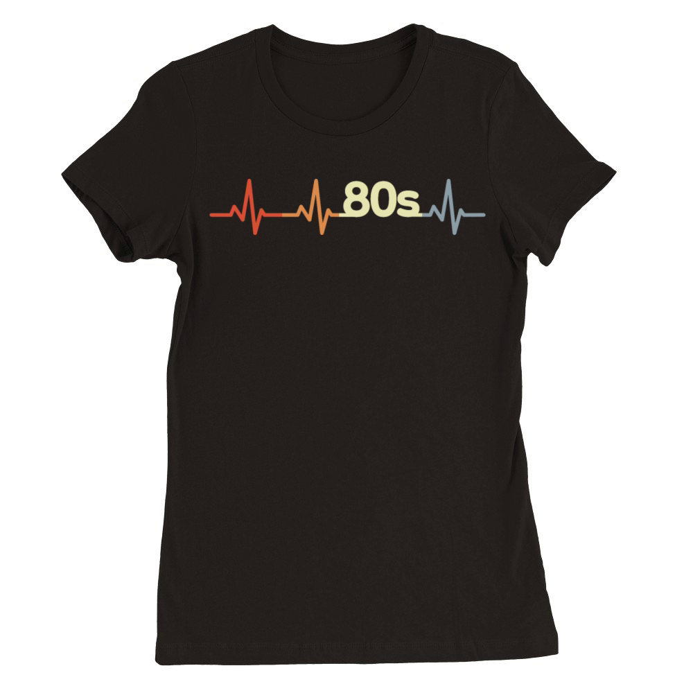 80s ECG Vintage Premium Womens Crewneck T-shirt